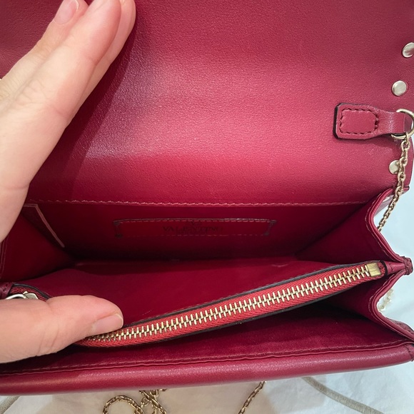 Valentino Rockstud Crossbody Bag - Red - With box and Pouch - Picture 15 of 16
